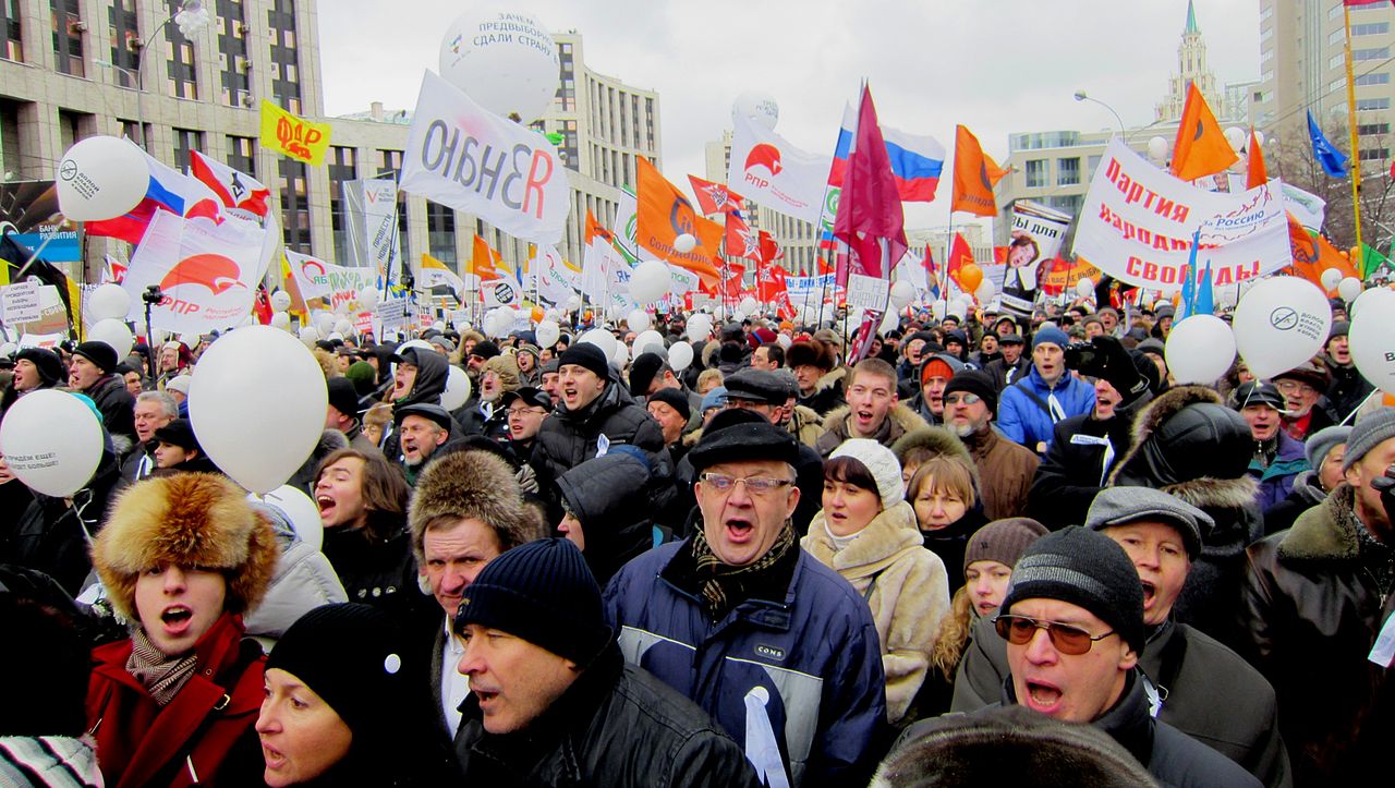 Moscow rally in 2011. Bogomolov.PL / Wikimedia Commons / CC 3.0