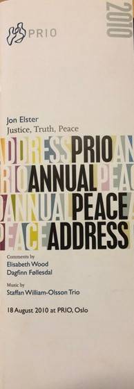 PRIO Annual Peace Address 2010