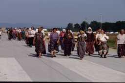 Srebrenica refugees in the Tuzla Camp in 1995. Photo: Patrick Robert/Sygma/CORBIS/Sygma via Getty Images
