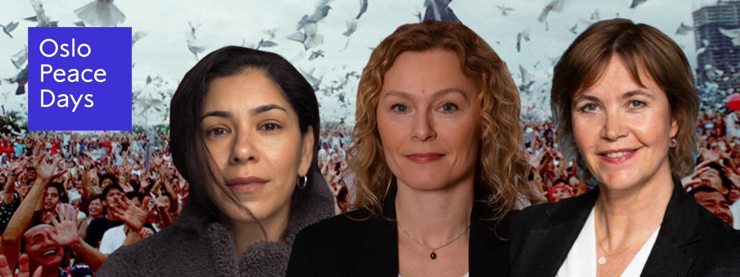 Ayesha Wolasmal, Sunniva Engh & Nina Græger. Photo: Oslo Peace Days