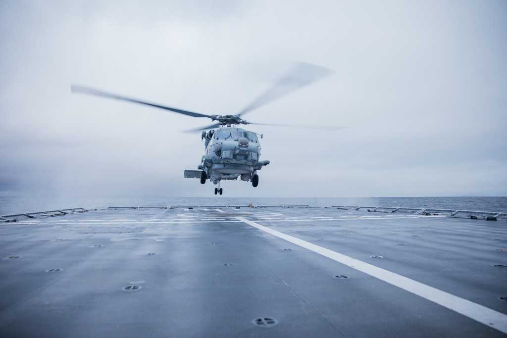 Seahawk MH60 helicopter. Photo: Oda Linnea Brekke Iden / Forsvaret