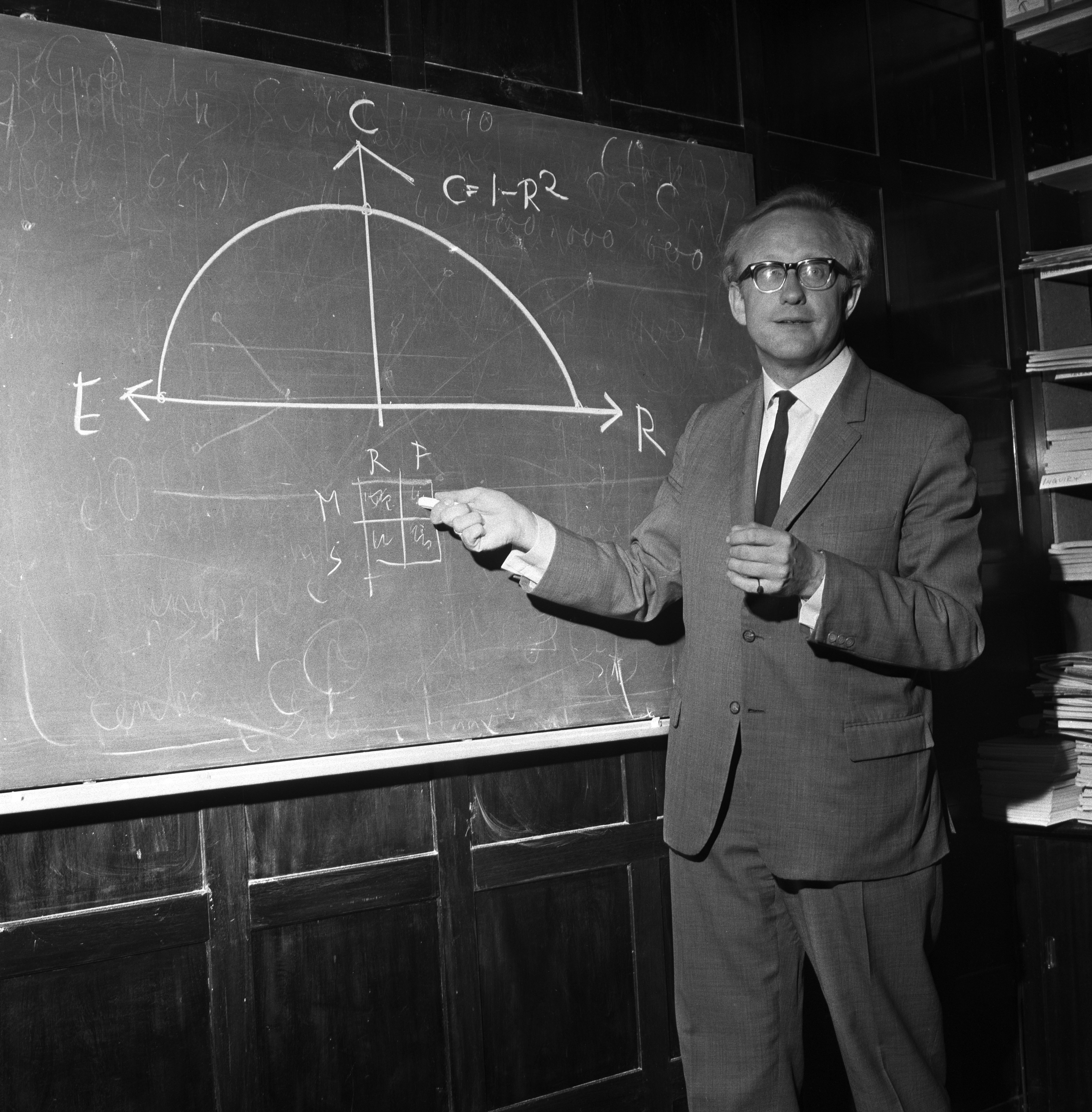 Johan Galtung lecturing in 1968.


Foto: Henrik Laurvik / NTB / Scanpix

Neg.  25268.