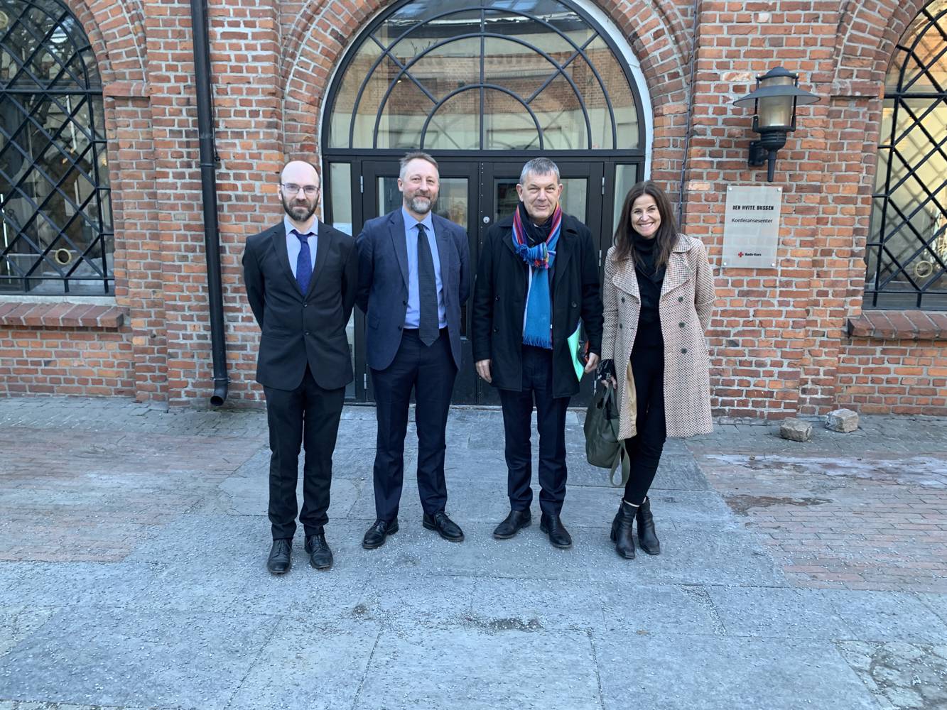 From left: Jørgen Jensehaugen (PRIO), Henrik Urdal (PRIO), Philippe Lazzarini (UNRWA), Leni Stenseth (UNRWA).