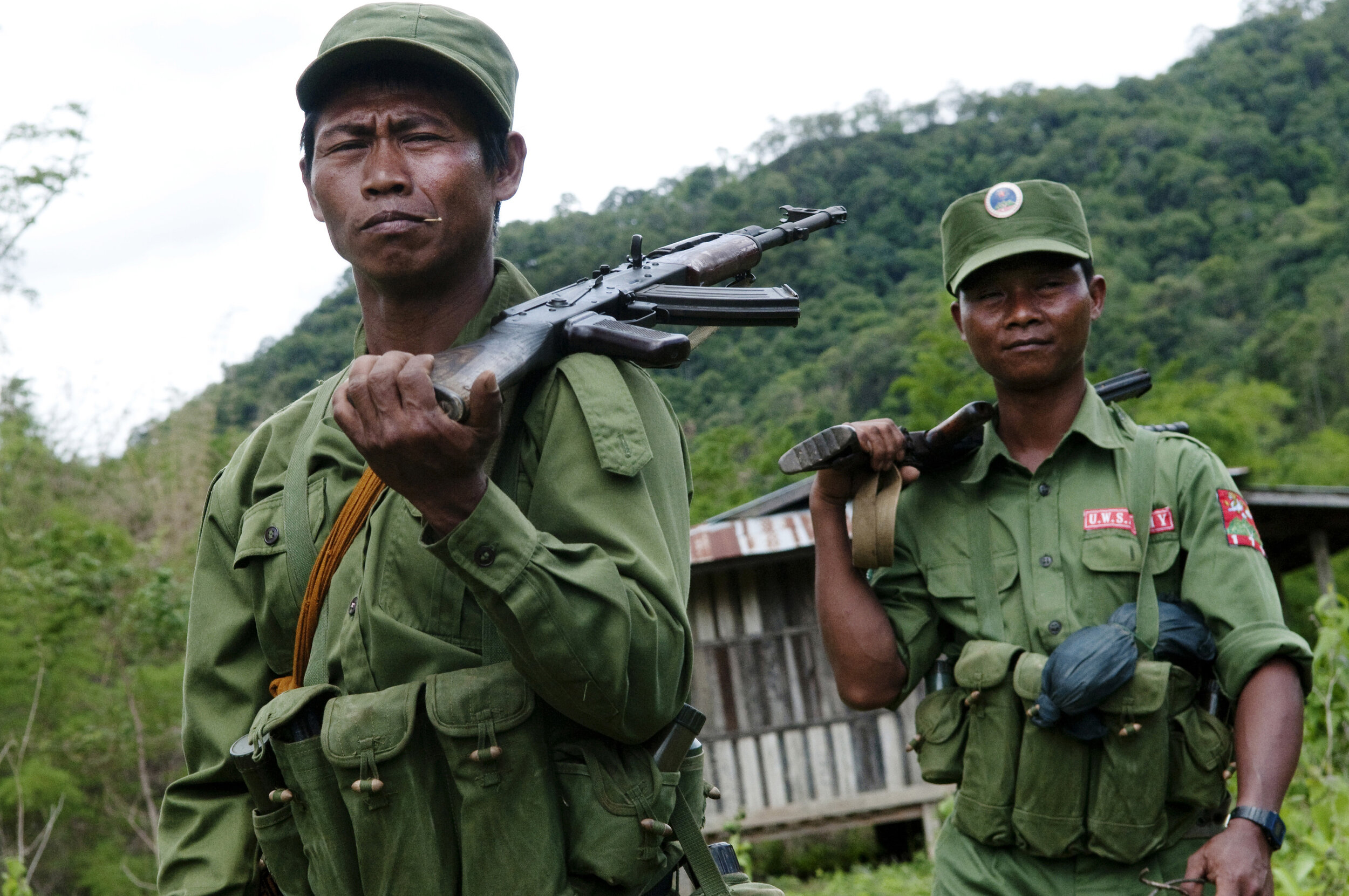 Soldiers from the United Wa State Army (UWSA) g. Photo: Thierry Falise/LightRocket via Getty Images