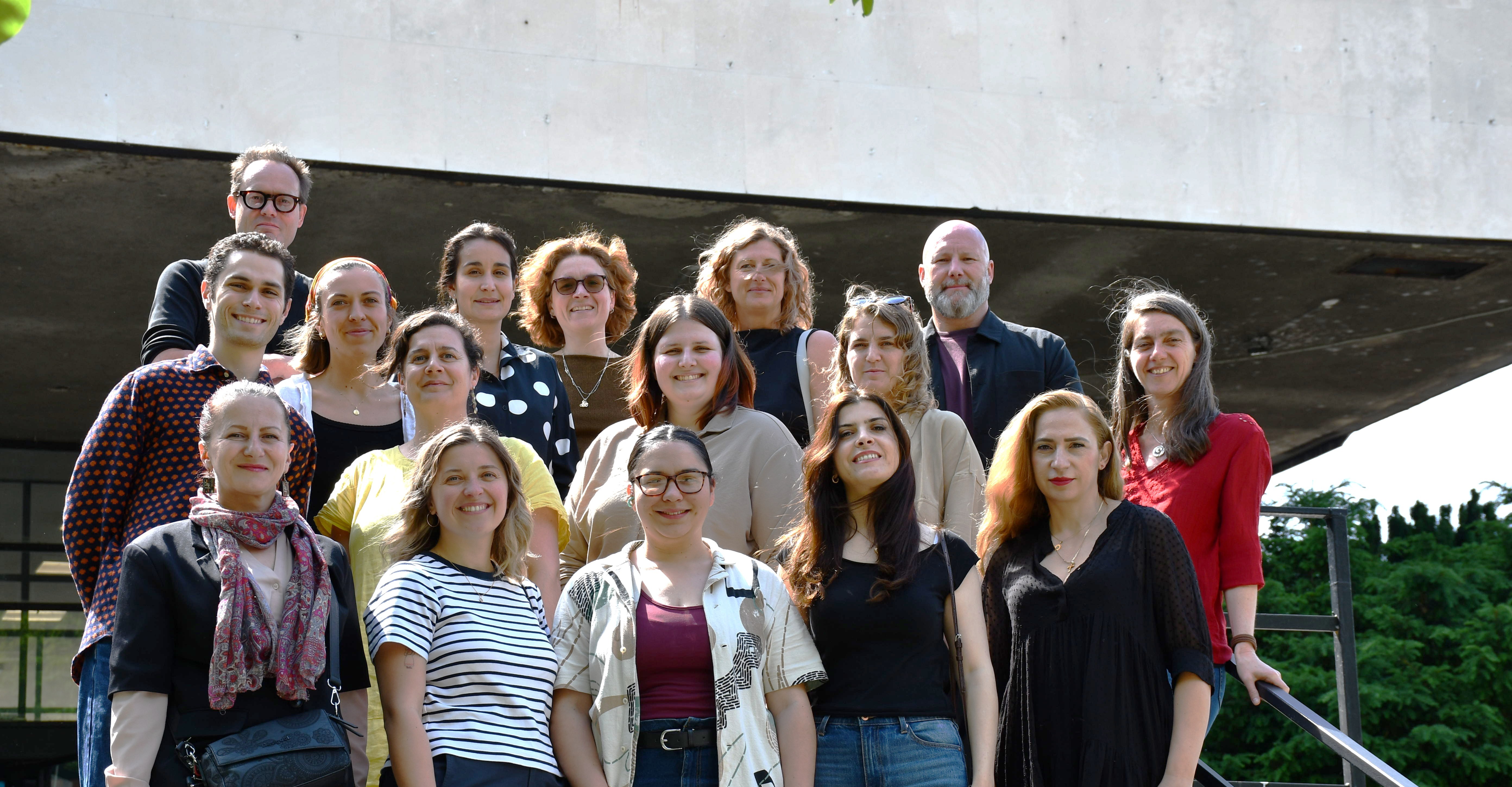 Arts-based practice workshop participants, Sarajevo. Photo: Colton Harrington, PDRC
