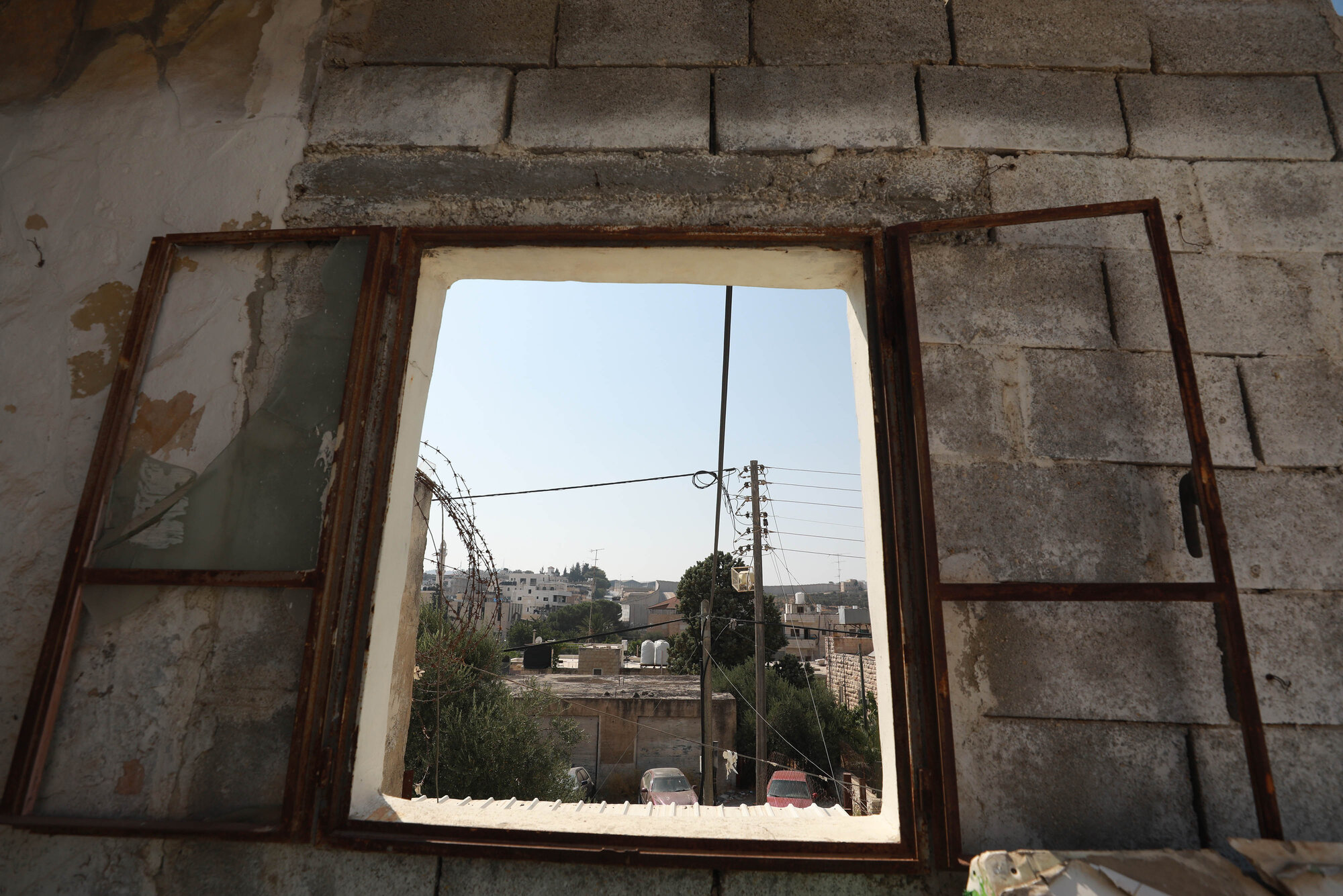 A view of Aida refugee camp. The camp, in the West Bank town of Bethlehem, was built in 1950 by UNRWA. Photo: Issam Rimawi / Anadolu Agency via Getty Images