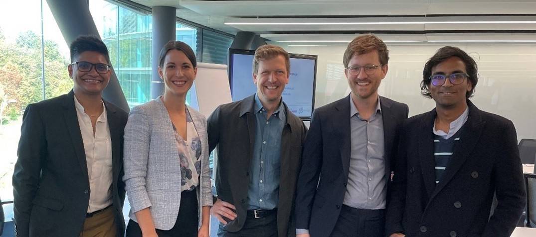 From the left:  Kiruthika Thurairajah, Sofia Anton, Kristoffer Lidén, Andreas Hirblinger, Senel Wanniarachchi. Photo: PRIO / Kristoffer Lidén