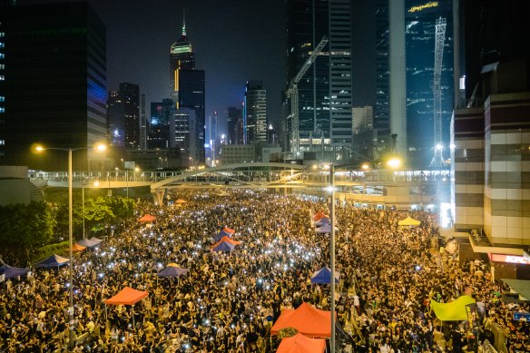 Hong Kong Umbrella Revolution, used by PRIO Blogs.