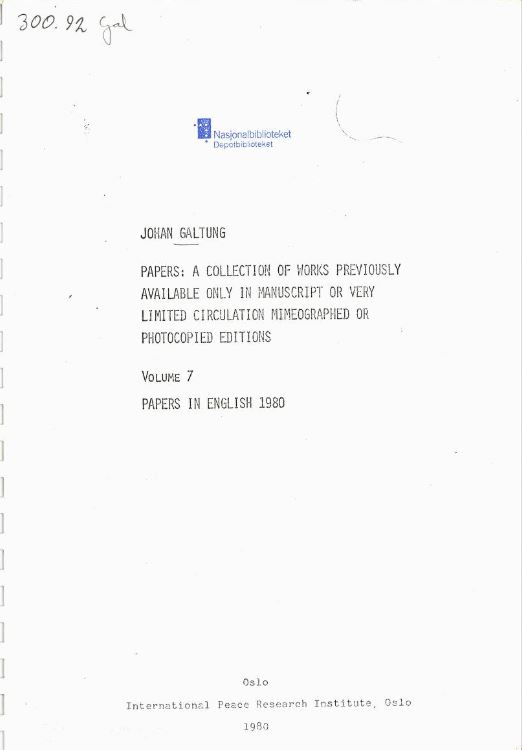 Front cover of publication