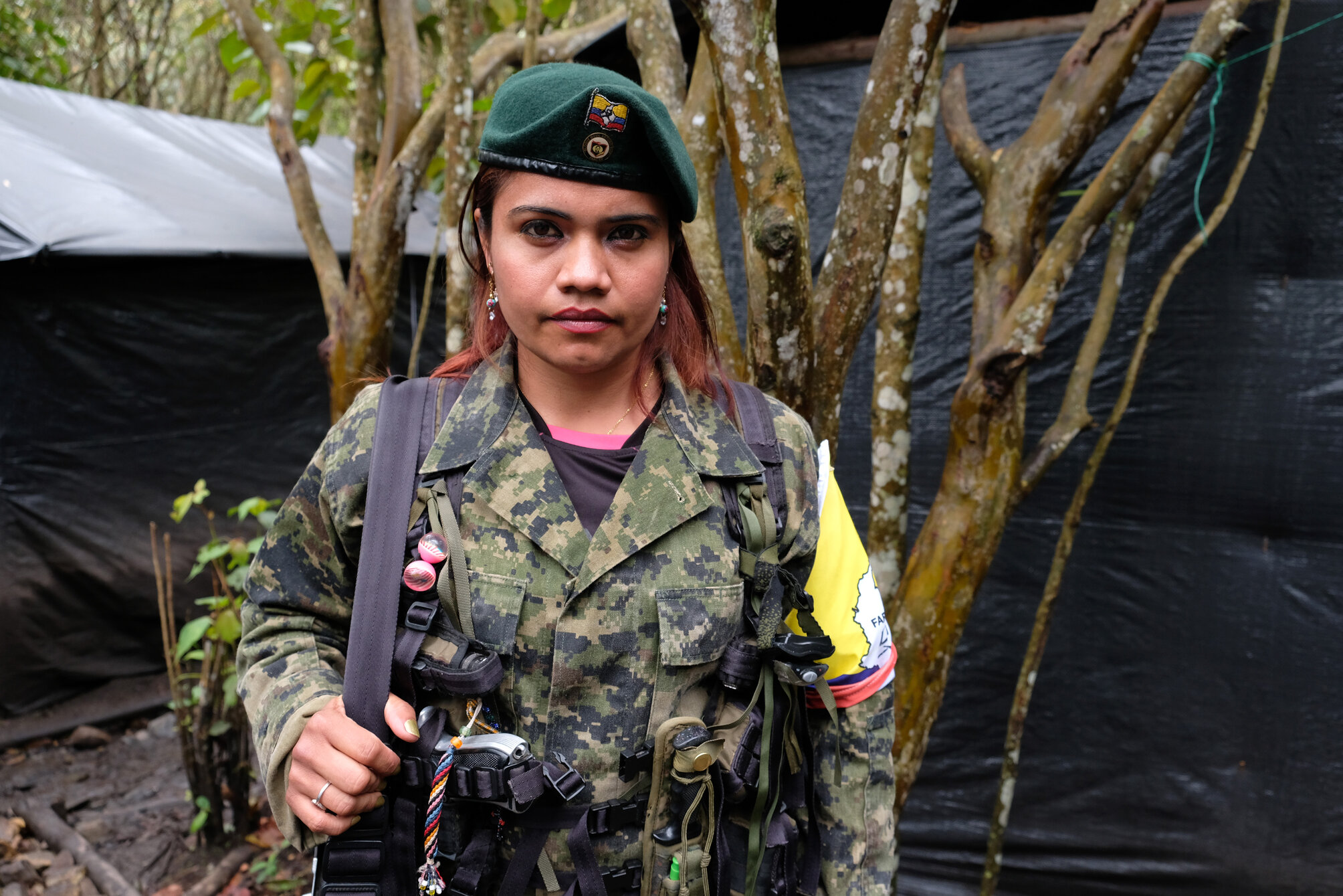 A 32 years old female FARC guerrilla fighter  inside a demobilization camp in Colombia in 2017. Kaveh Kazemi/Getty Images