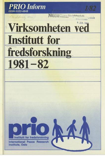 Virksomheten ved Institutt for fredsforskning 1981–82