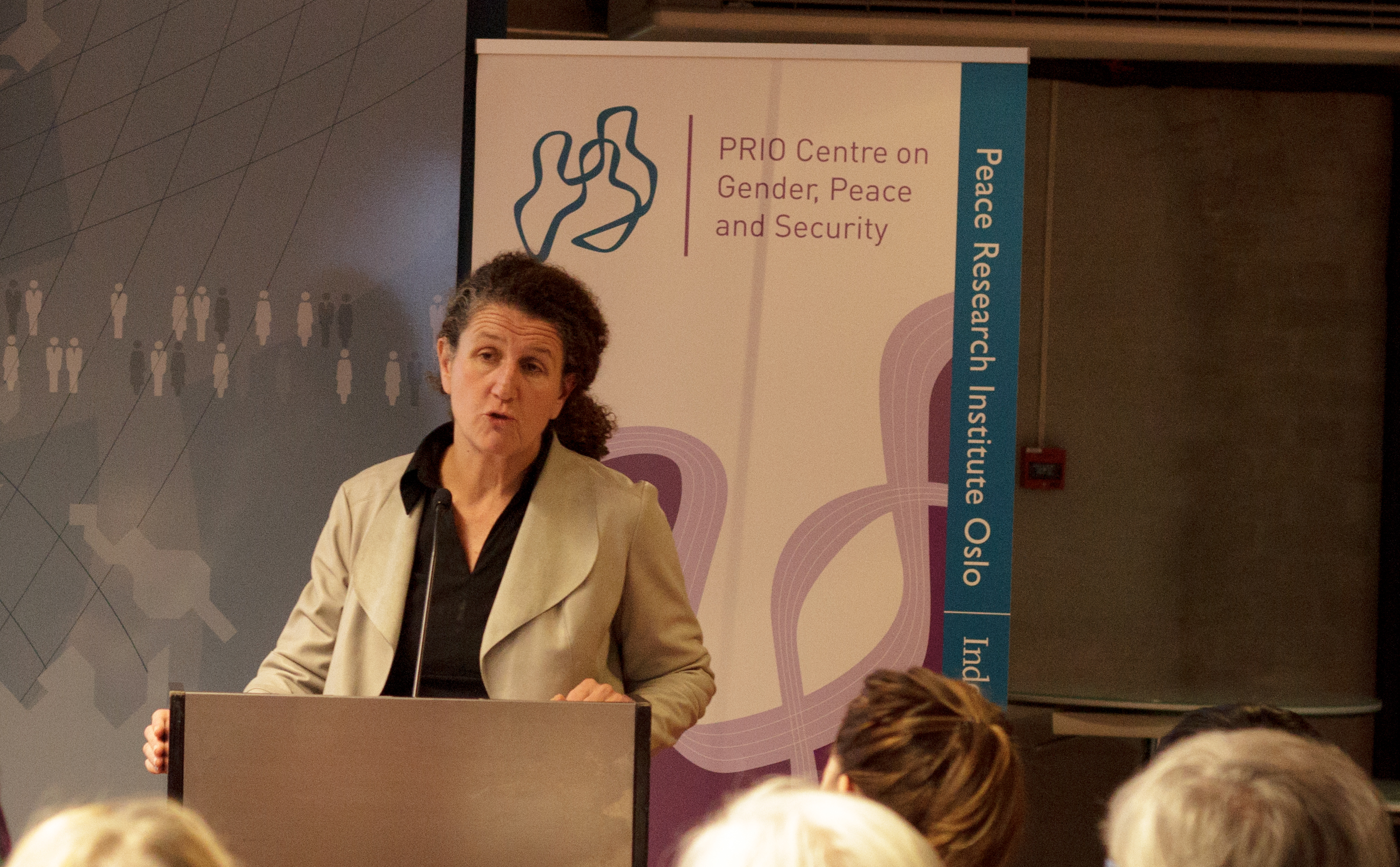 Jeni Klugman at the launch of the WPS Index at PRIO. .