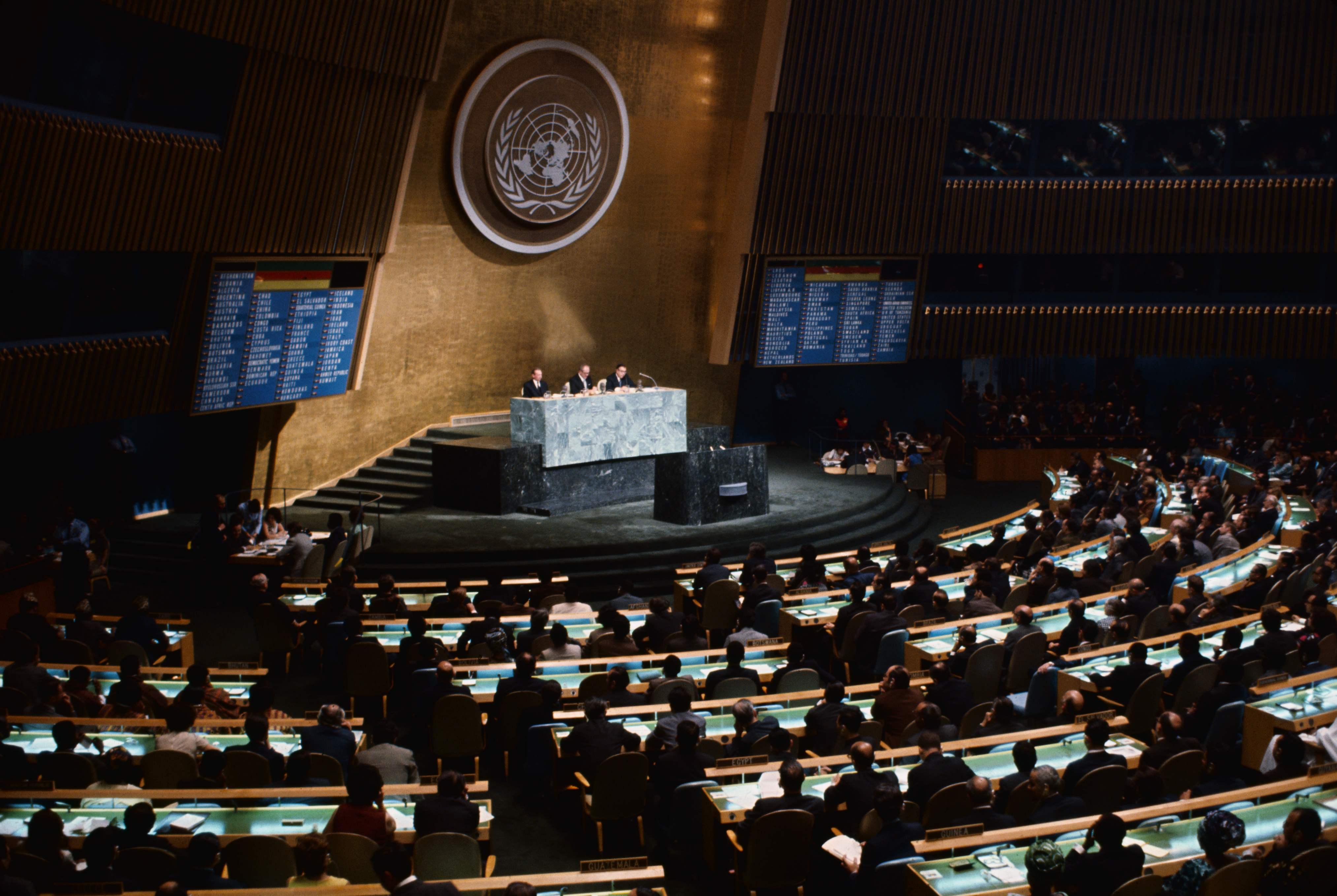 UN General Assembly in 1972. Photo: Bettman, Getty IMages