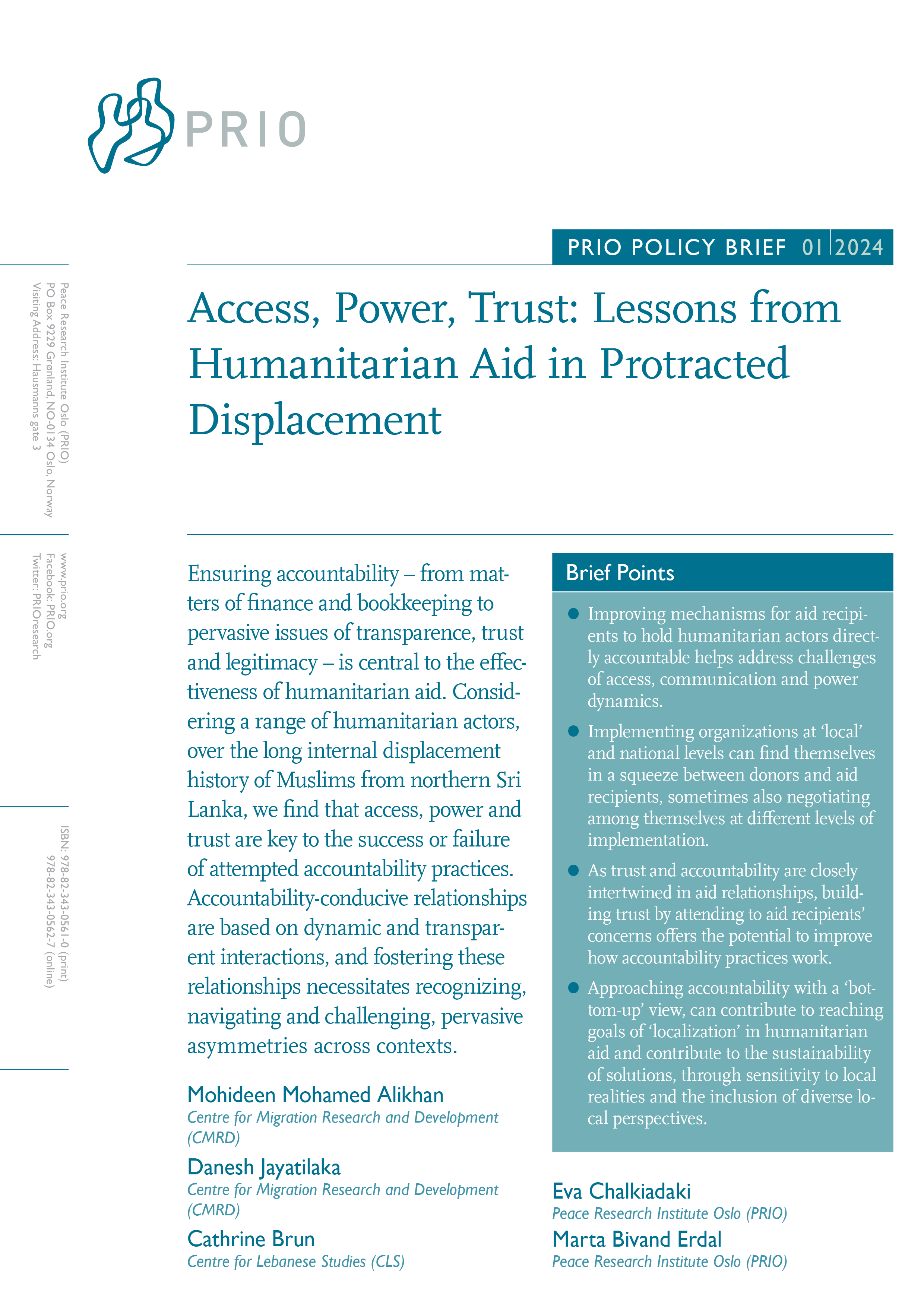 PRIO Policy Brief 1-2024