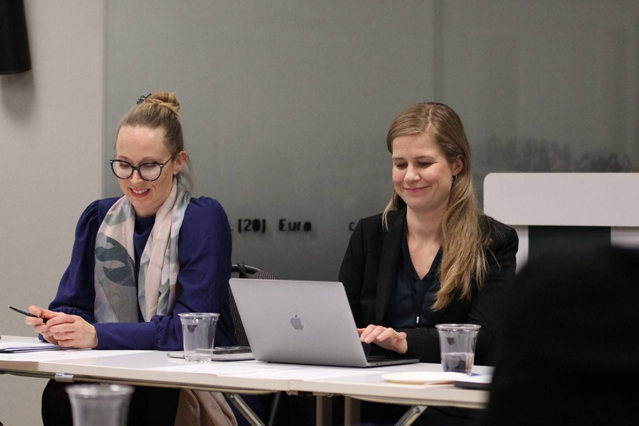 From left to right: Louise Olsson (PRIO) and Kristin Haugevik (NUPI). Photo: NUPI / Therese Leine