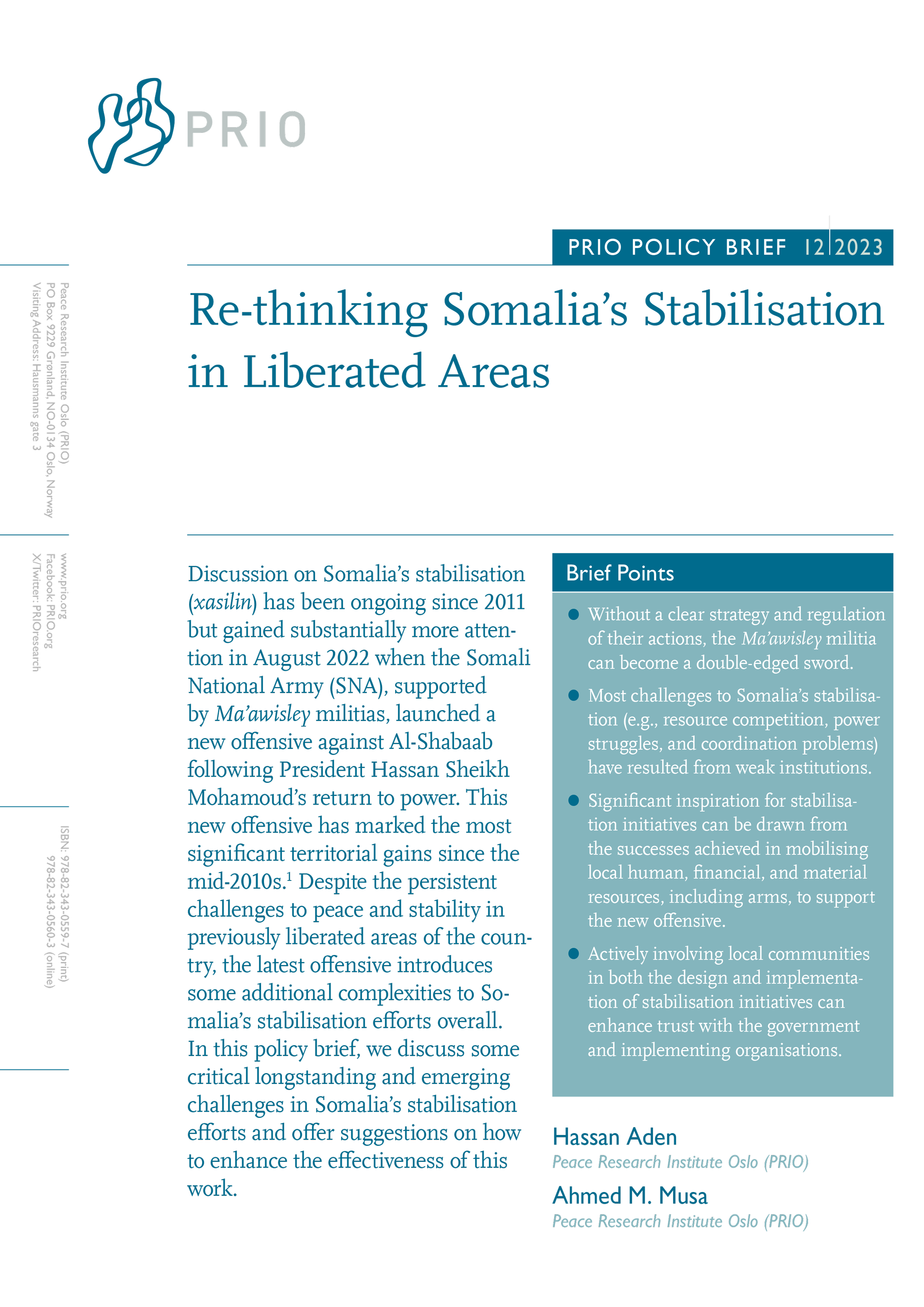 Cover - PRIO Policy Brief 12, 2023