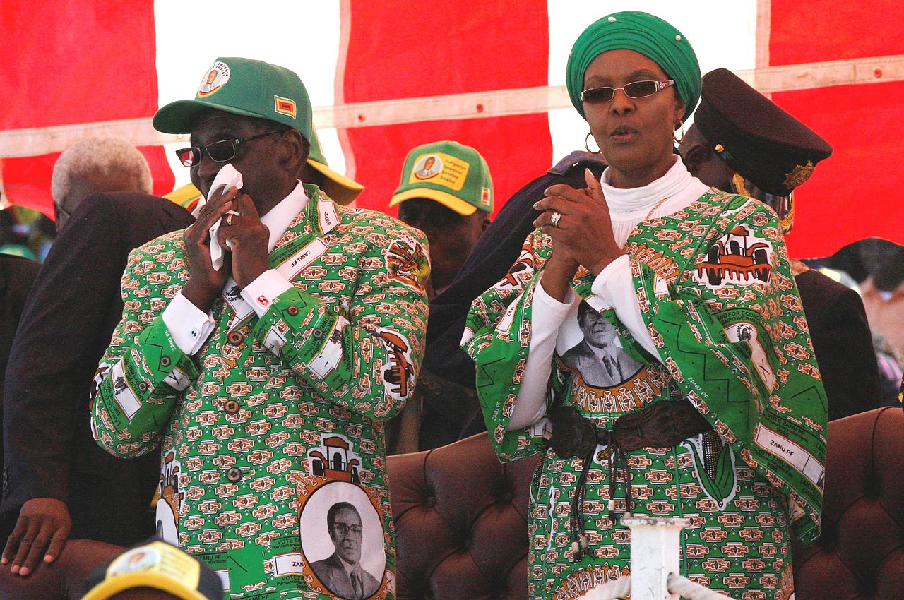 Robert and Grace Mugabe. Wikimedia Commons.