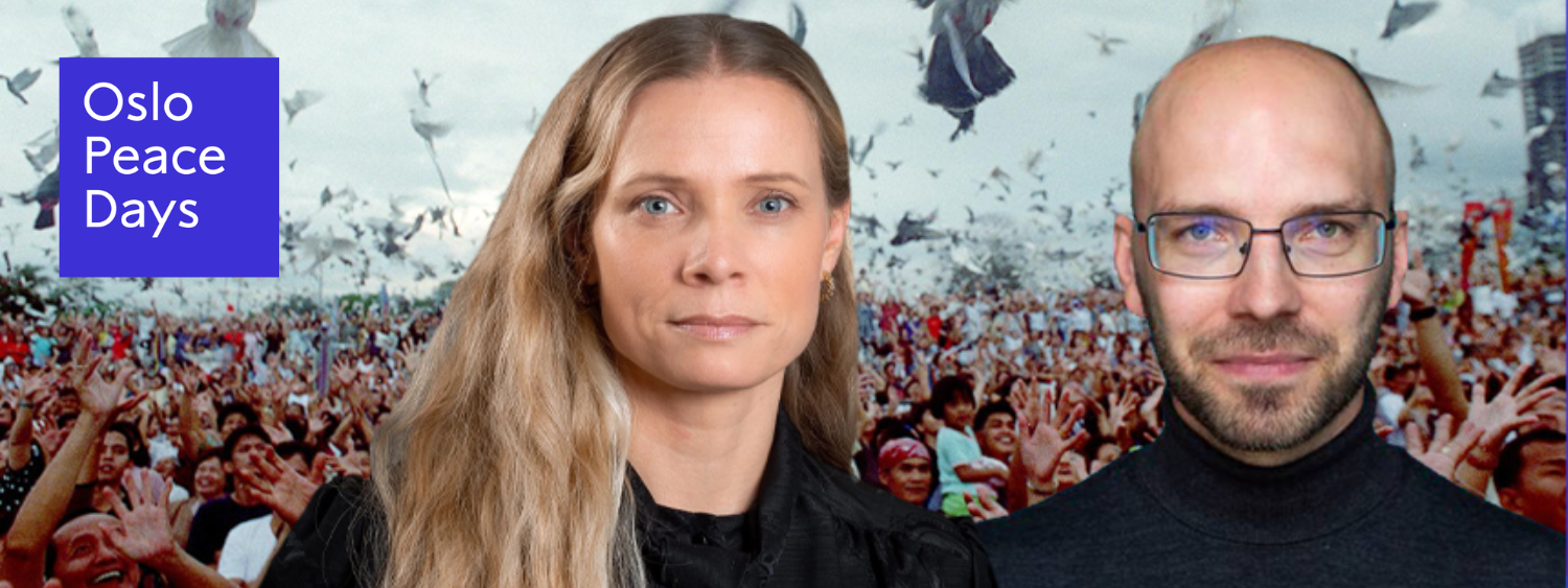 Marte Heian-Engdal & Jørgen Jensehaugen. Photo: Oslo Peace Days