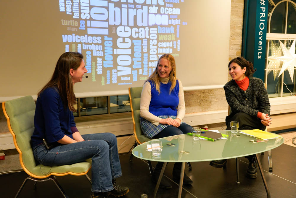 From left: Cindy Horst, Gillian Howell, and Chiara Ayad. 
