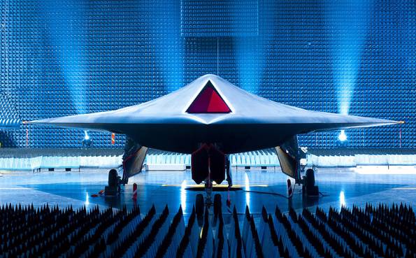 The BAE Systems Taranis, a prototype unmanned combat aerial vehicle. QinetiQ Group @ Flickr (CC BY-NC-ND)