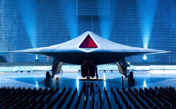 The BAE Systems Taranis, a prototype unmanned combat aerial vehicle. QinetiQ Group @ Flickr (CC BY-NC-ND)