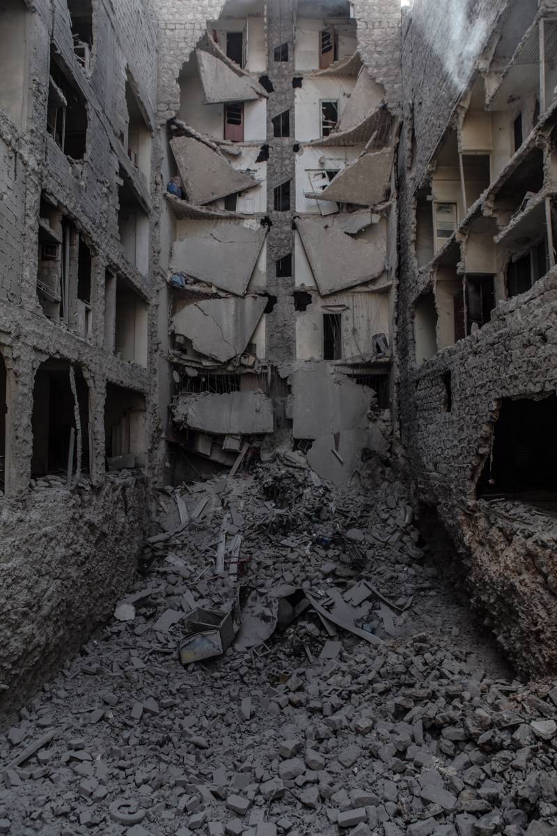 Aleppo in the war. Photo: Louai Barakat/Wikimedia Commons.