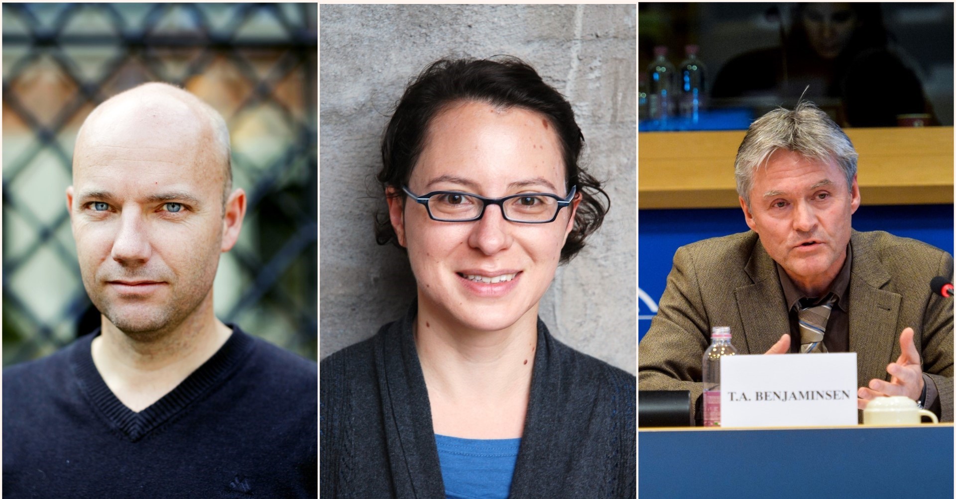 Three scholars involved with climate and security projects at PRIO have been included in the author panel for IPCC’s 6th Assessment Report. From left: Halvard Buhaug, Elisabeth Gilmore and Tor A. Benjaminsen.