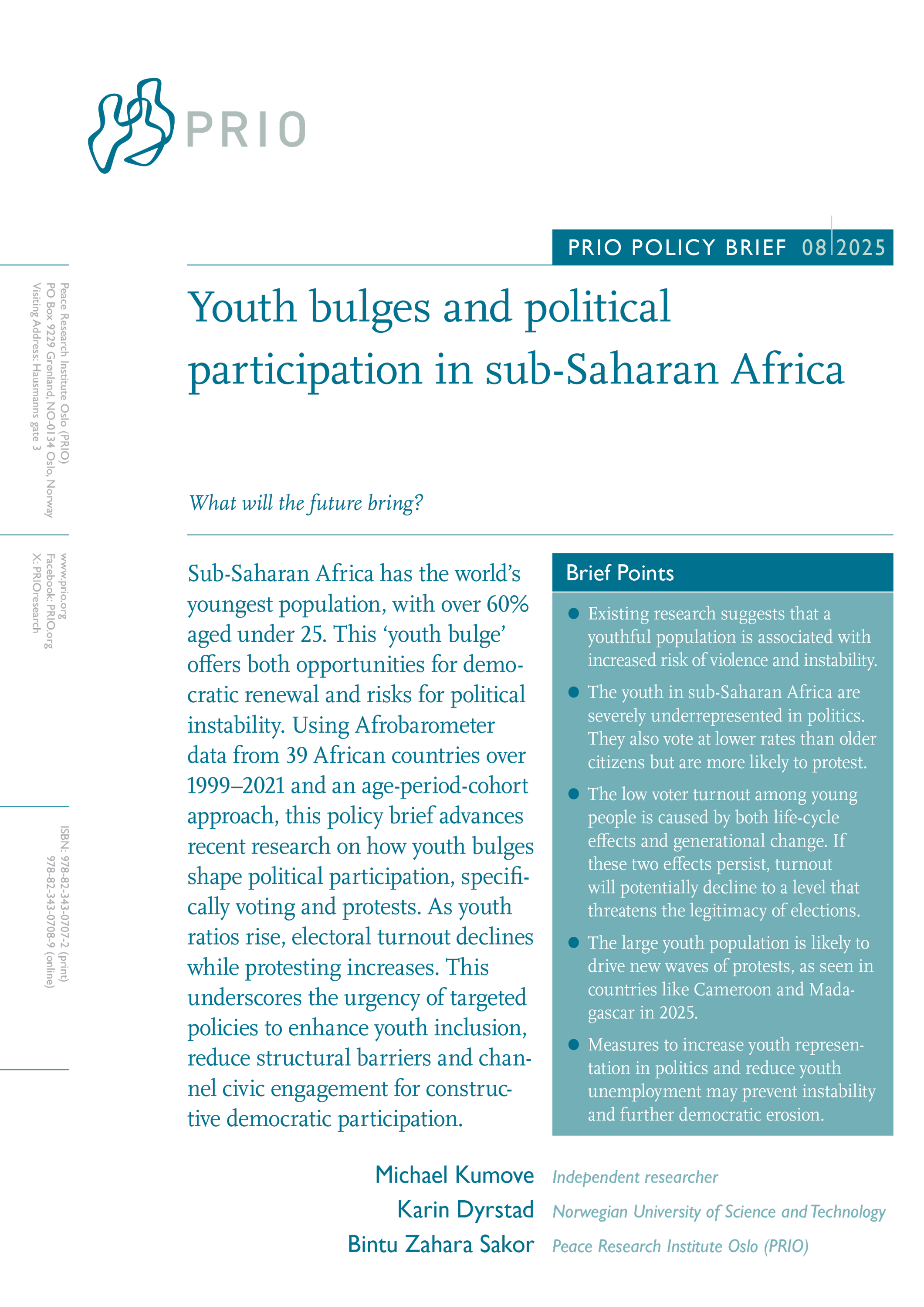 PRIO Policy Brief, 8 - 2025