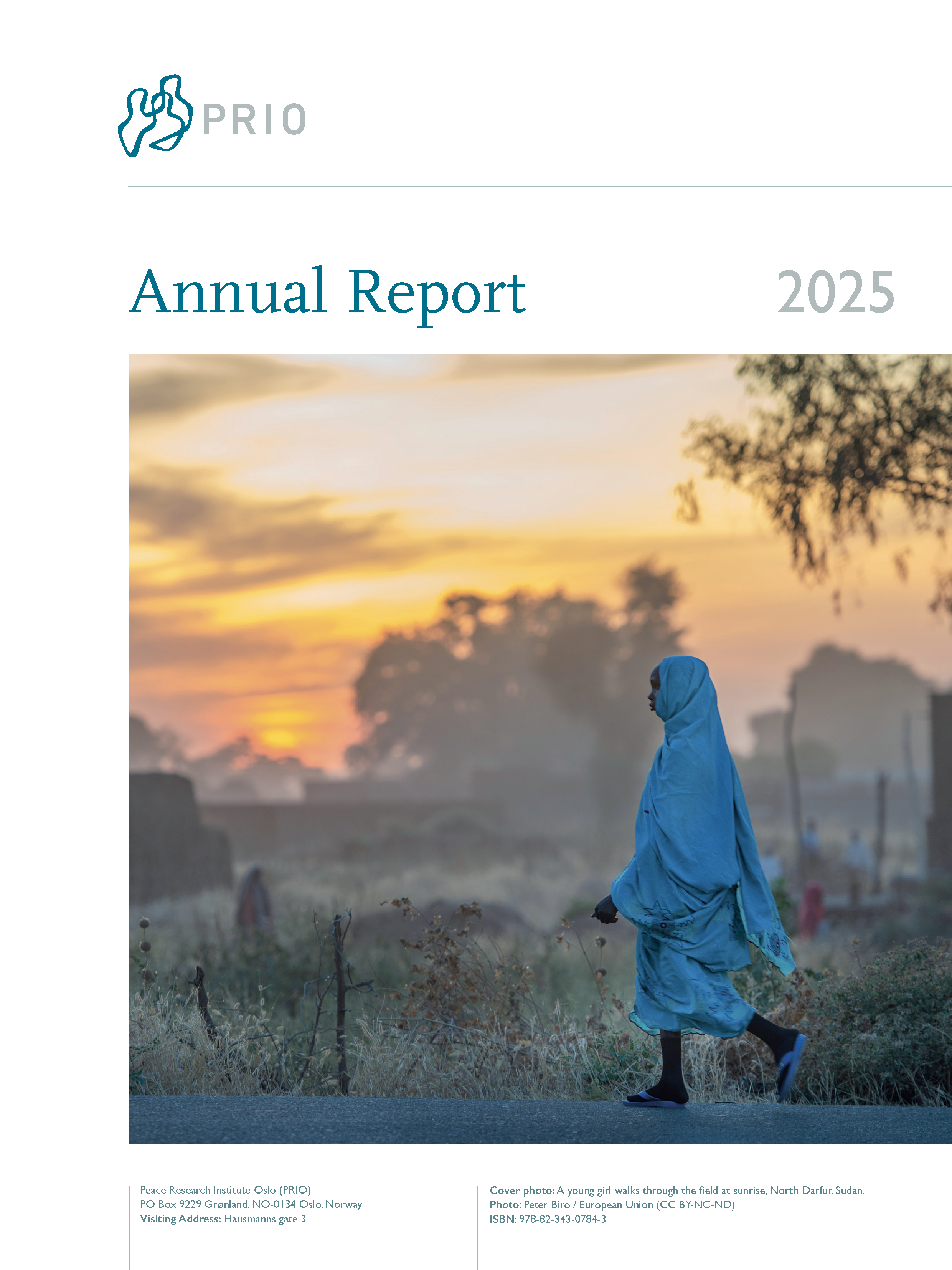 PRIO Annual Report 2025 front page