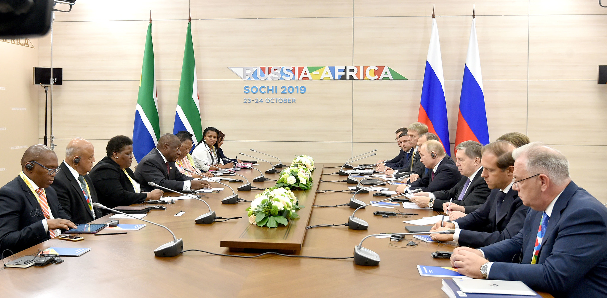 The first Russia-Africa Summit in Sochi in Russia in 2019. Government of South Africa via Flickr. CC BY-ND 2.0