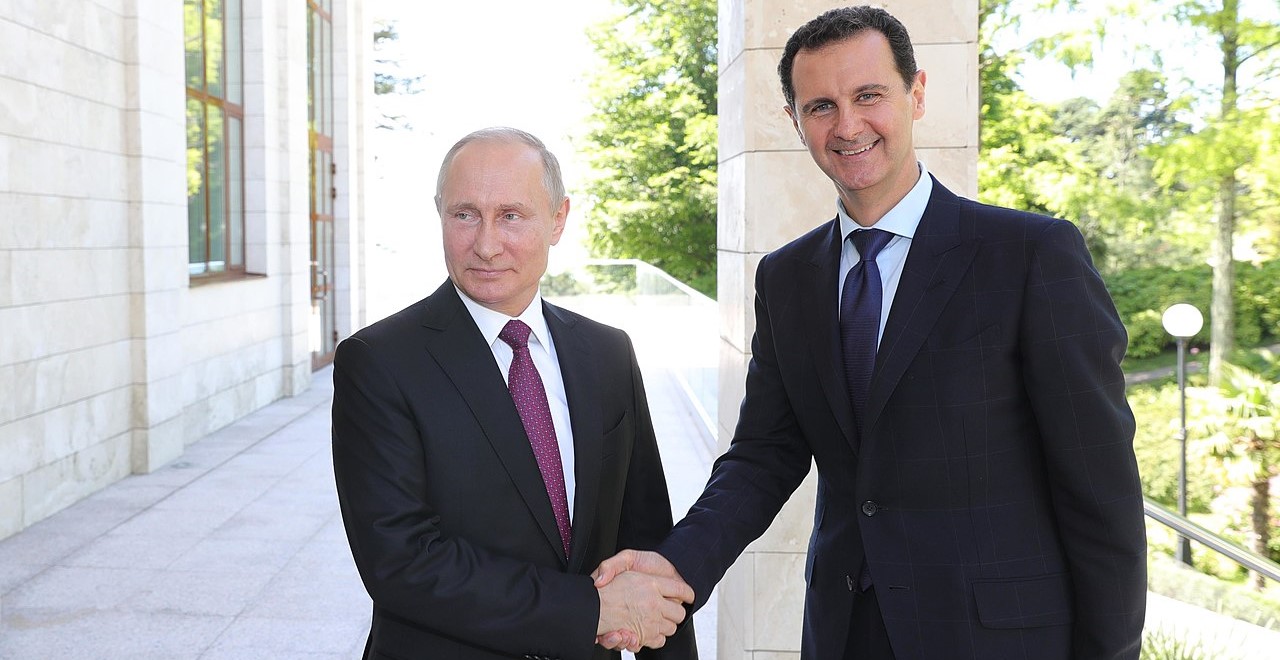 Putin and Syrian President Bashar al-Assad. Wikimedia Commons