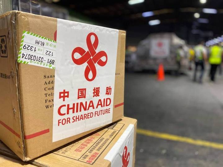 Aid from China. Photo: Chinese Embassy Manila