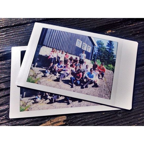 Polaroid pictures from this year’s cabin trip. Photo by summer school student Pedro Henrique Souza. Photo: Pedro Henrique Souza