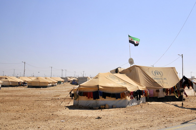 Zaatari refugee camp Jordan. Foreign, Commonwealth & Development Office
