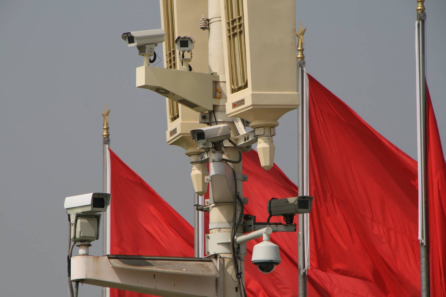 Surveillance in Tiananmen Square. Photo: Jack Hynes via Flickr / CC BY-NC-SA 2.0