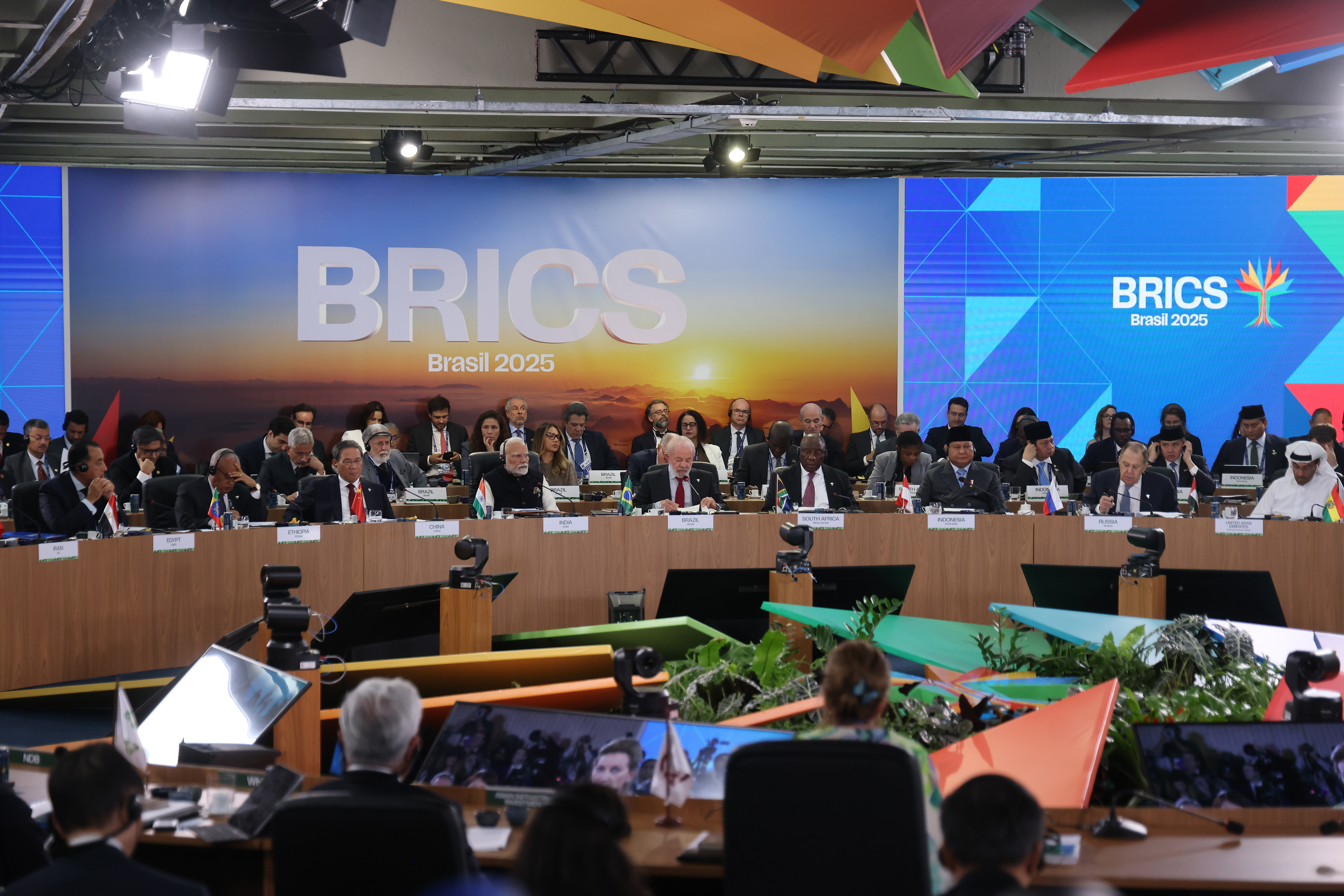 Brazil's President Luiz Inácio Lula da Silva speaks at BRICS Summit 2025, 6 July in Rio de Janeiro. Photo: Wagner Meier/Getty Images