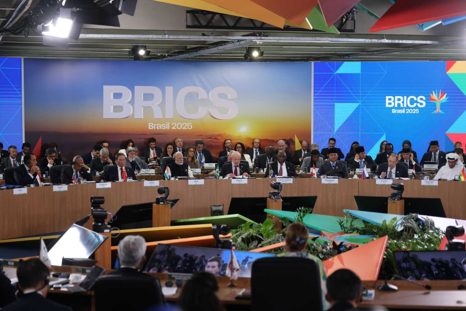 Brazil's President Luiz Inácio Lula da Silva speaks at BRICS Summit 2025, 6 July in Rio de Janeiro. Photo: Wagner Meier/Getty Images