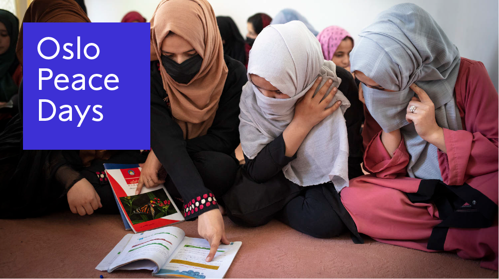 Masouda teaches young girls near her house in Kabul, Afghanistan, on October 8, 2022. Photo: Sandra Calligaro/For The Washington Post via Getty Images