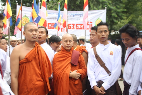 Buddhist Monks at a protest.