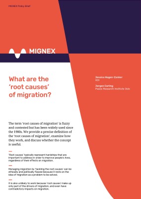 What are the ‘root causes’ of migration? . MIGNEX