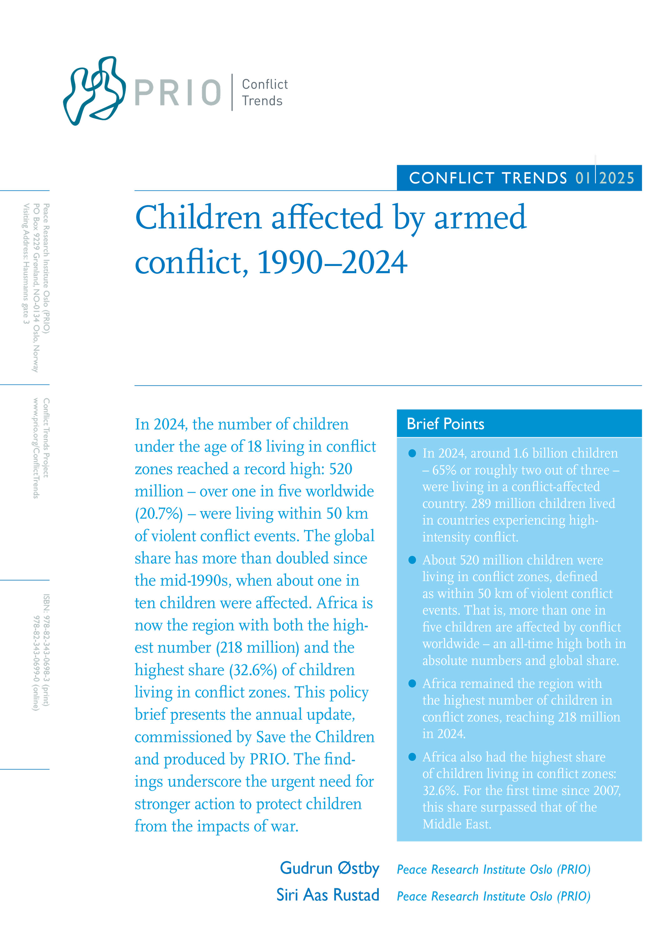 Conflict Trends, 1 - 2025