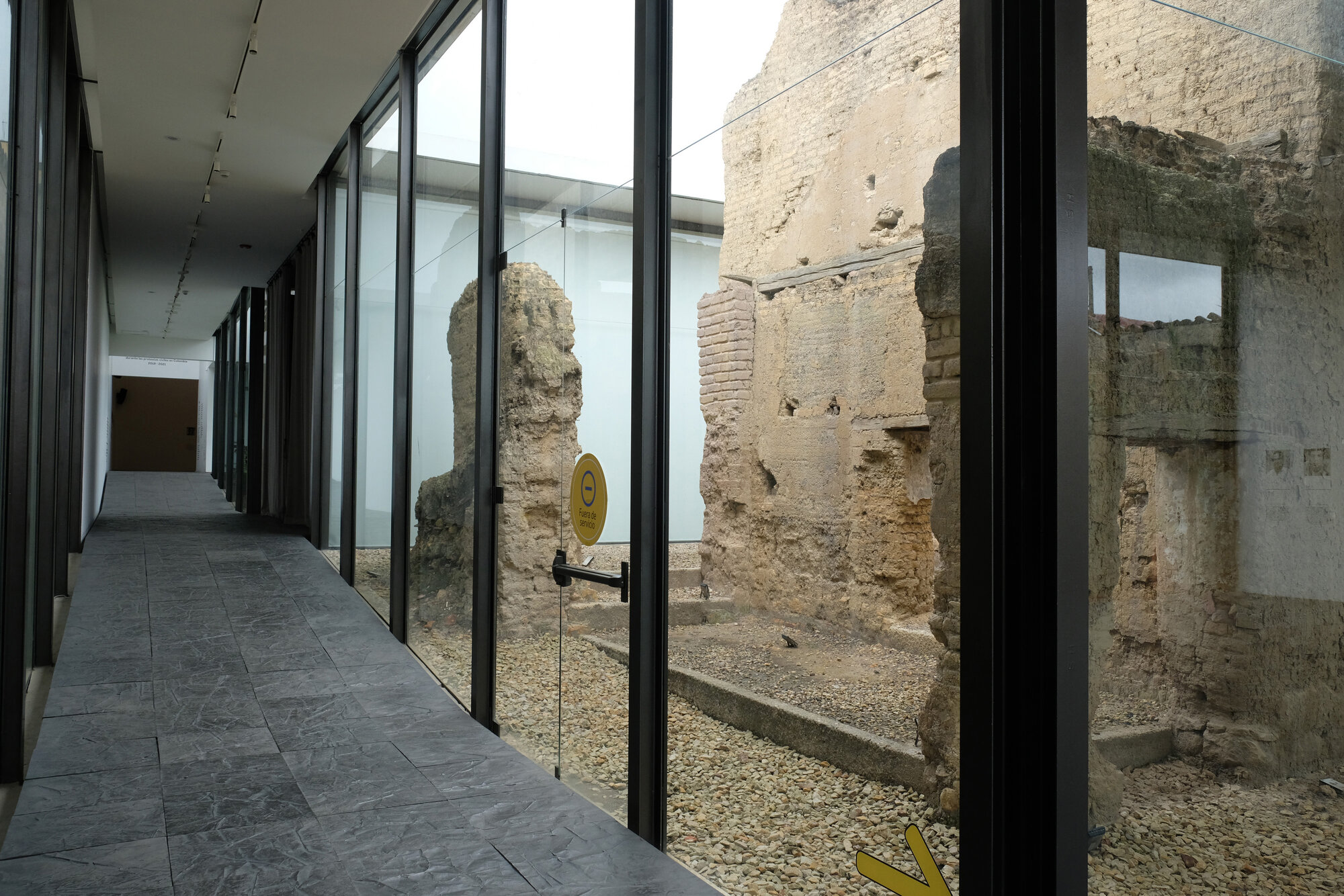 Doris Salcedo 'Fragmentos' where the symbolic floor of the space is made with the molten metal of the weapons of the extinct FARC on July 13, 2021 in Bogota, Colombia.  (Photo by Kaveh Kazemi/Getty Images).