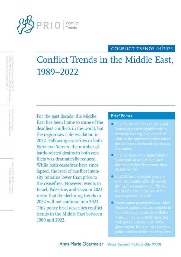 Cover - Conflict Trends 4, 2023