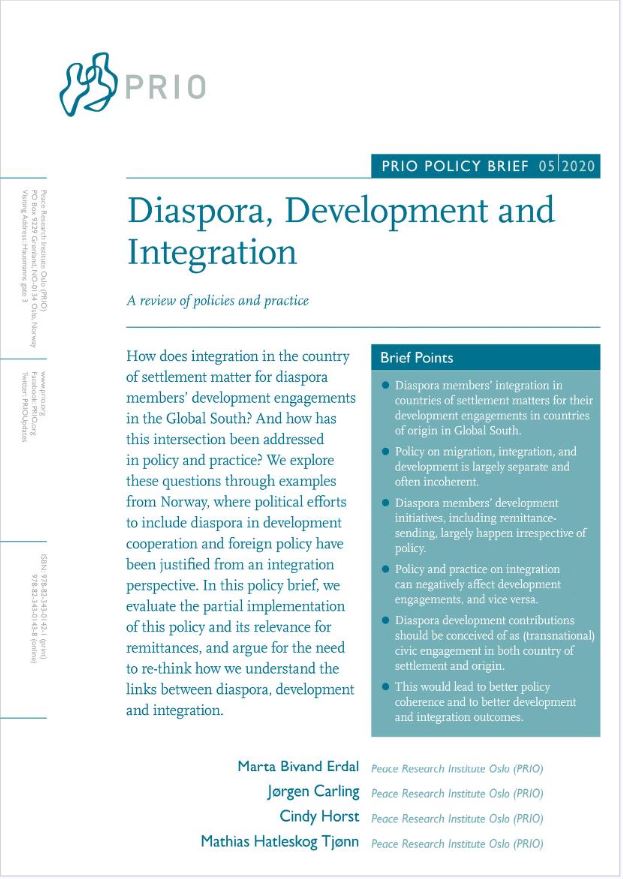 Front cover of publication. PRIO