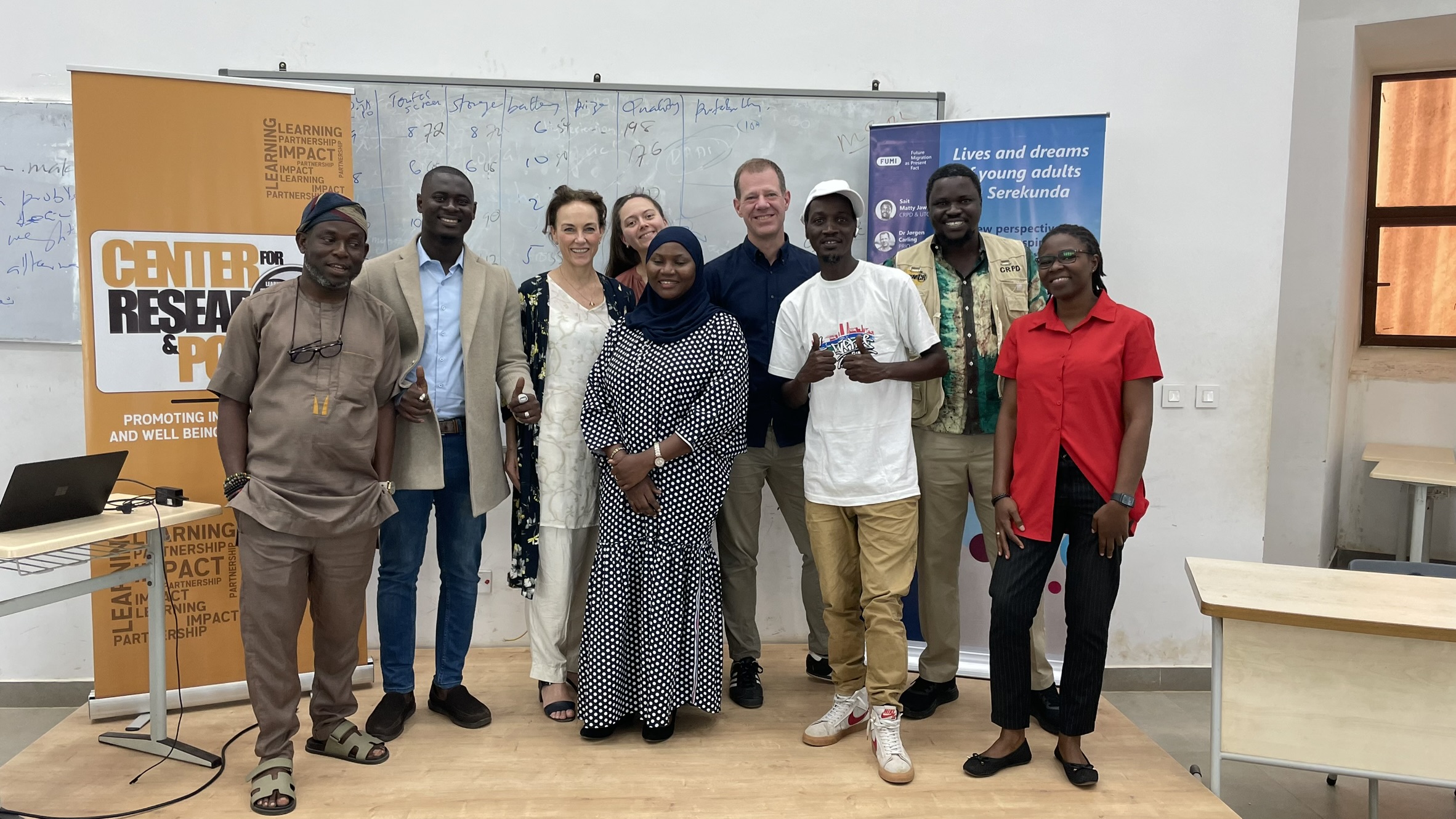 FUMI dissemination, University of The Gambia, November 2025. Photo: Jørgen Carling