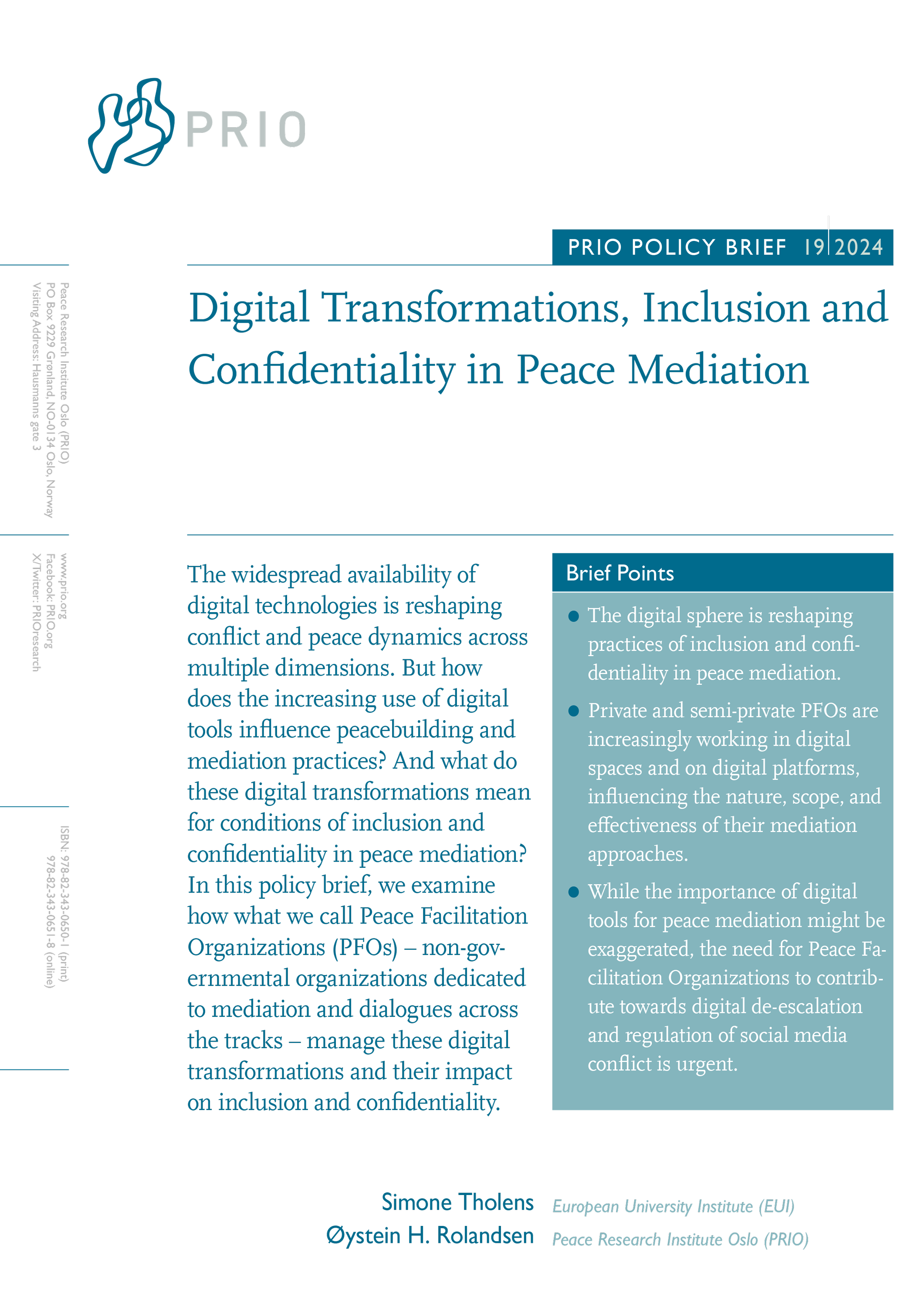 Cover - PRIO Policy Brief 19, 2024