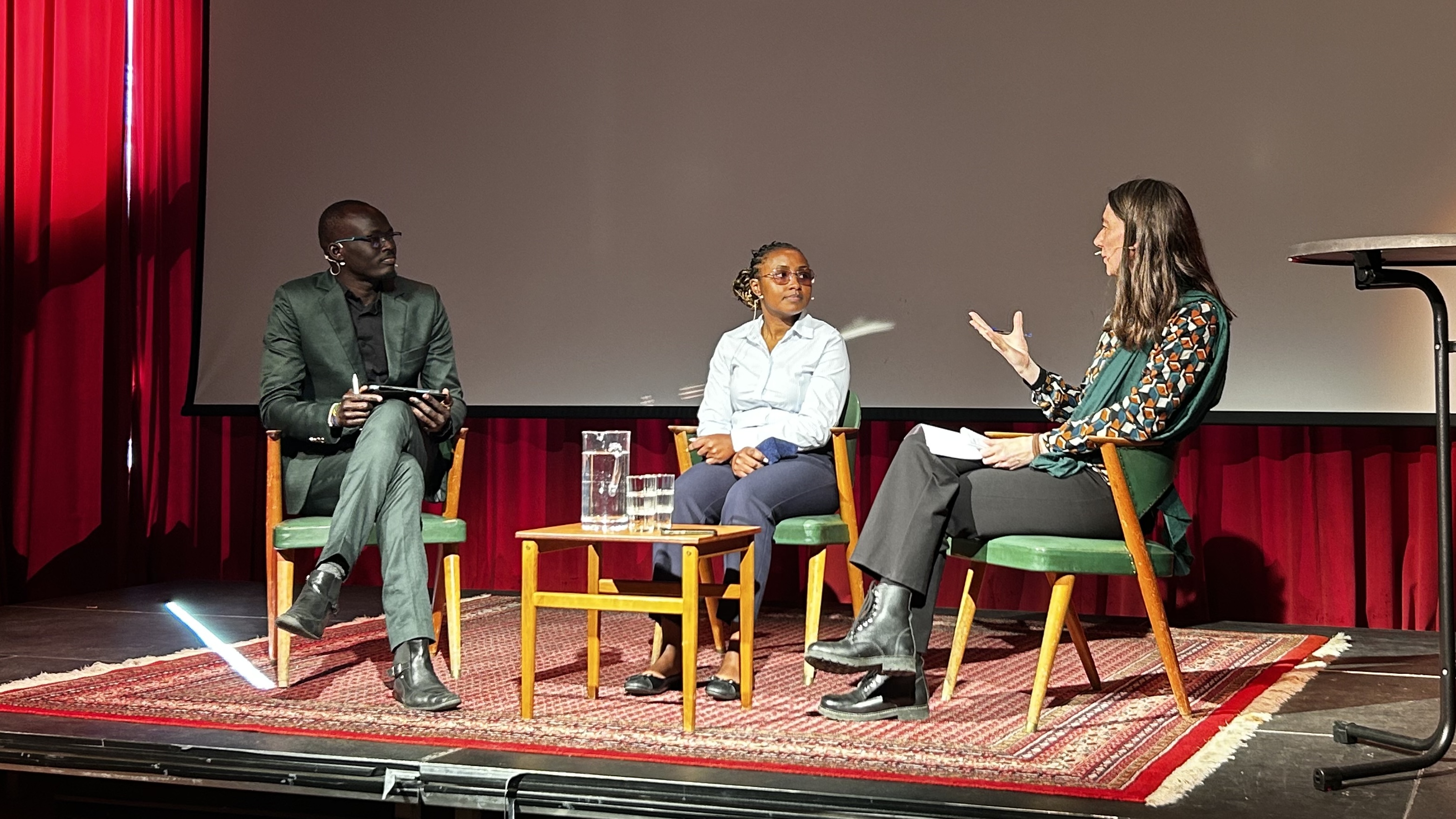 Discussion between the panelists. Photo: Nabiiha Ahmed, Peace Research Institute Oslo