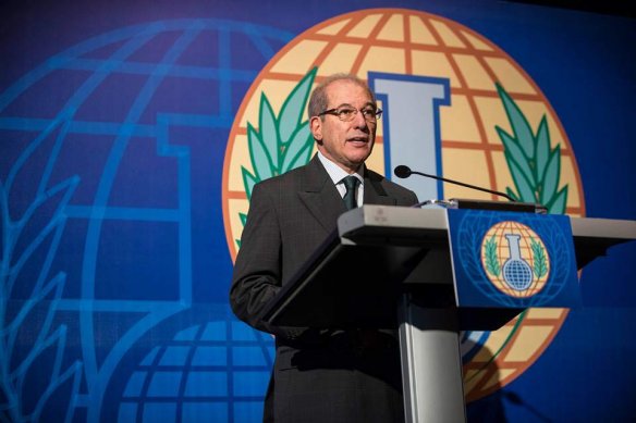 OPCW receives the Nobel Prize in 2014.