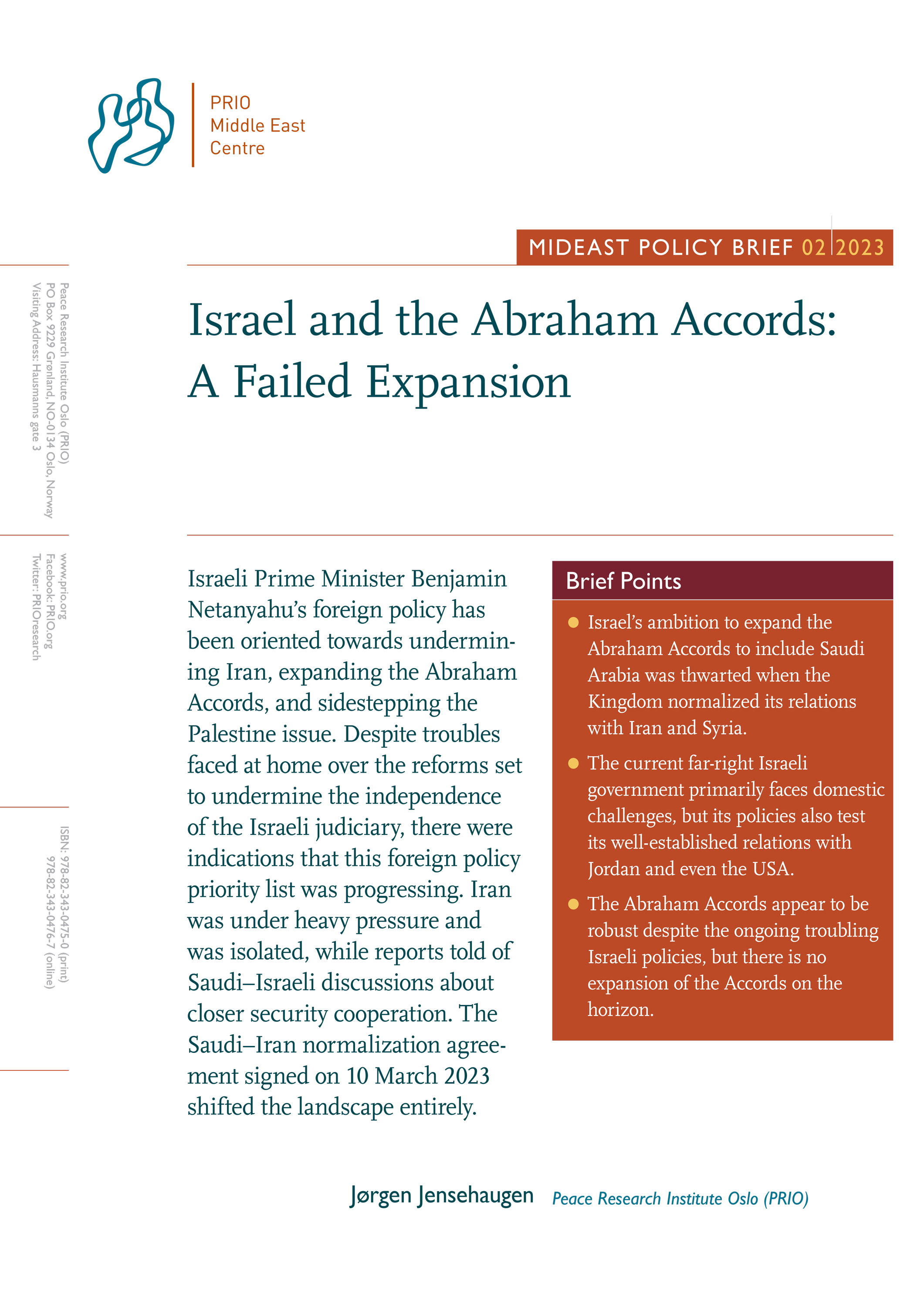 Front cover of publication