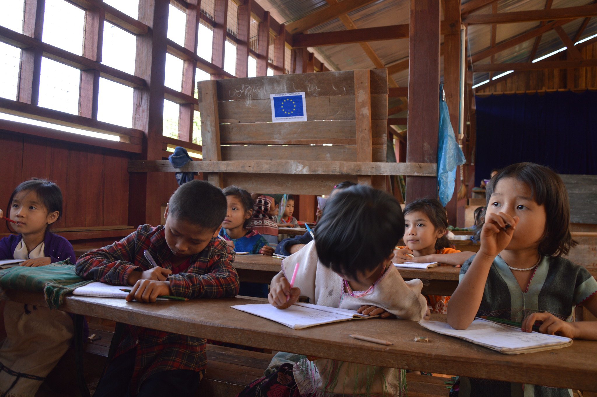 School children in Myanmar. EU Civil Protection and Humanitarian Aid / Flickr